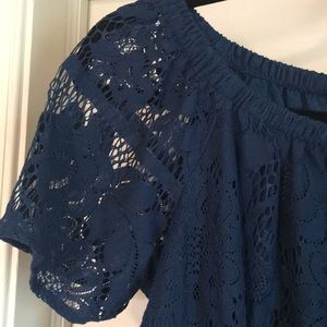 Lacy teal dress from Ann Taylor Loft